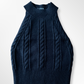 Black Cable Knit Sweater Top - Munroes